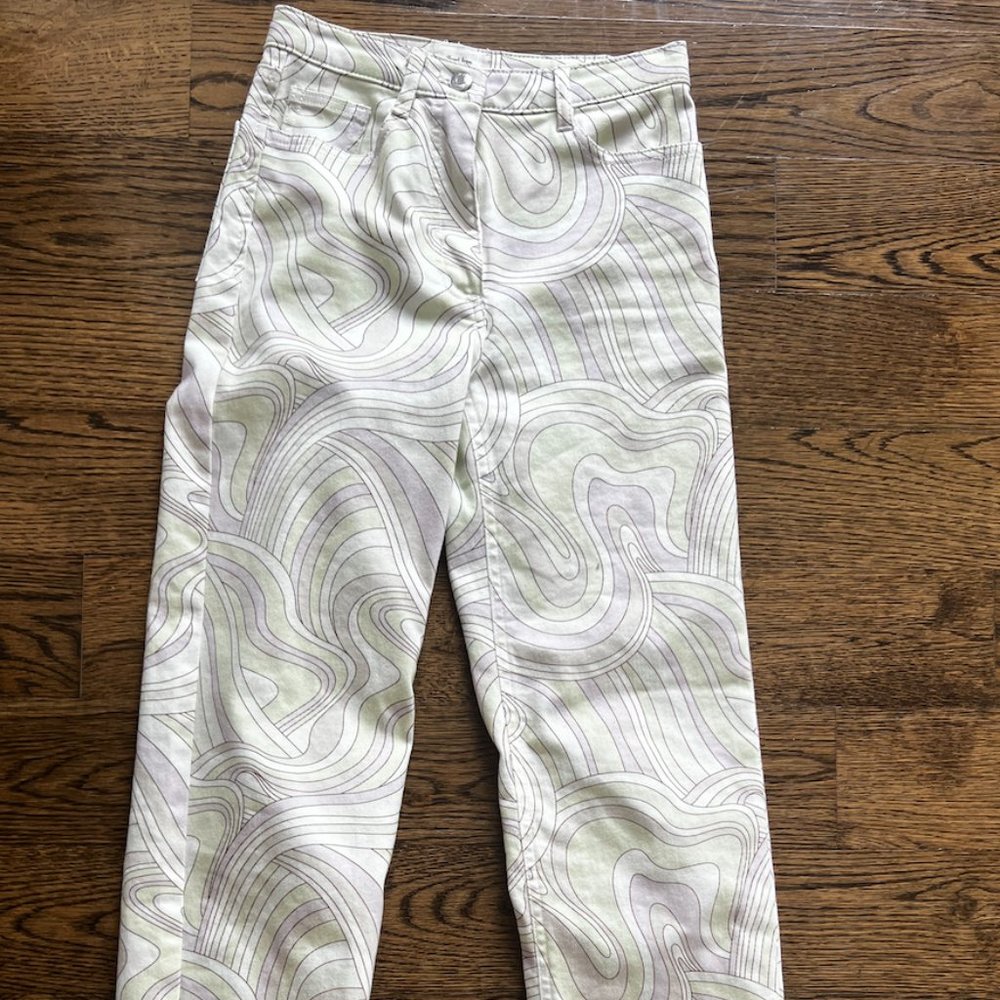 Aritzia Wilfred colorful jeans